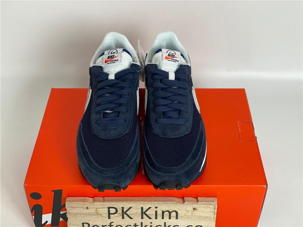 PK God Fragement design X Sacai X LDwaffle blackened blue retail materials ready to ship